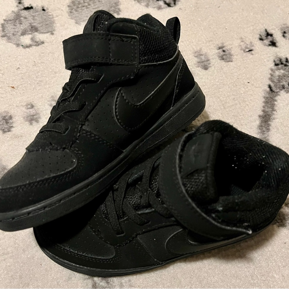 Nike Kids Black High-Top Sneakers